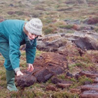 Joanne B Kaa peat digging 1991.jpg
